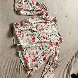 Peekaboo shoulder blouse